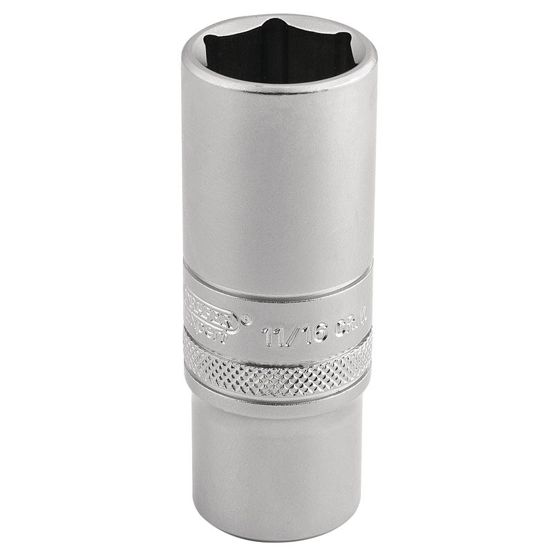Draper Expert 16585 6 Point Metric Deep Socket, 3/8" Sq. Dr., 17mm