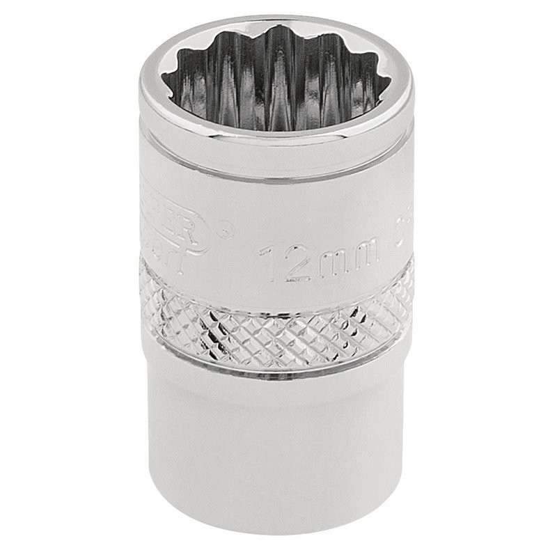 Draper Expert 32772 HI-TORQ 12 Point Socket, 3/8" Sq. Dr., 12mm