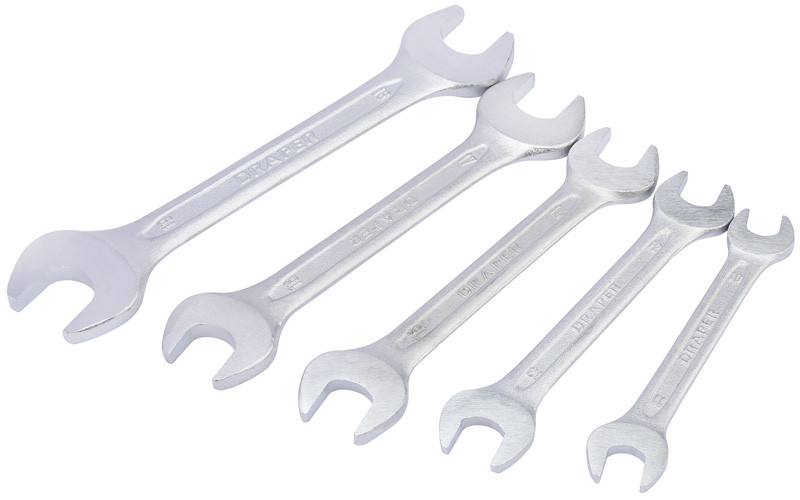 Draper 30768 Metric Open End Spanner Set (5 Piece)