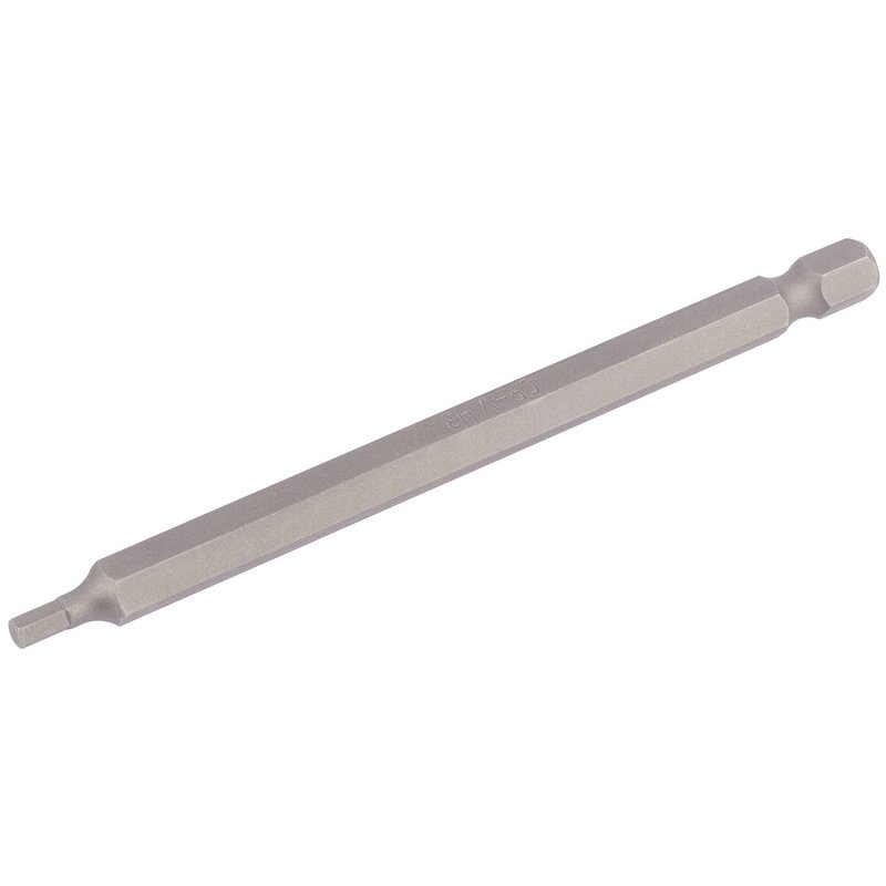 Draper 64372 Hexagonal Insert Bit, 3mm, 1/4" Hex, 100mm Long (Pack of 1)