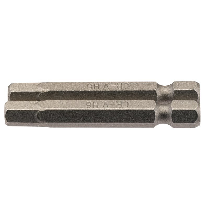 Draper 64259 Hexagonal Insert Bit, 6mm, 1/4" Hex, 50mm Long (Pack of 2)