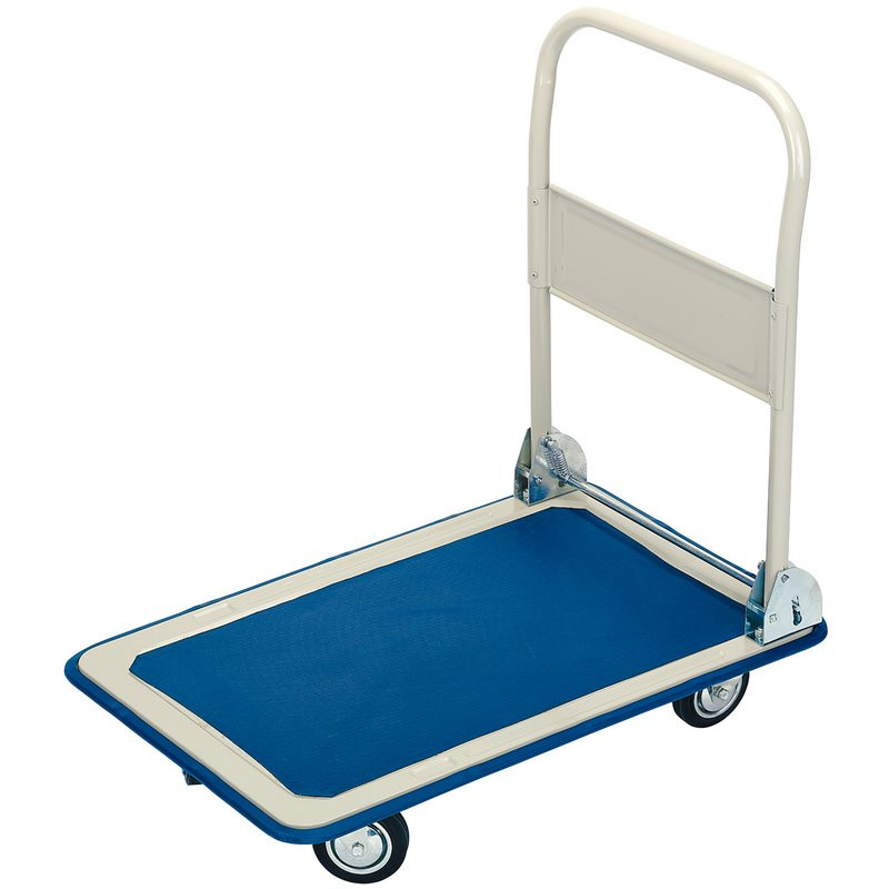 Draper 44005 Platform Trolley with Folding Handle, 630 x 480 x 850mm, 150kg