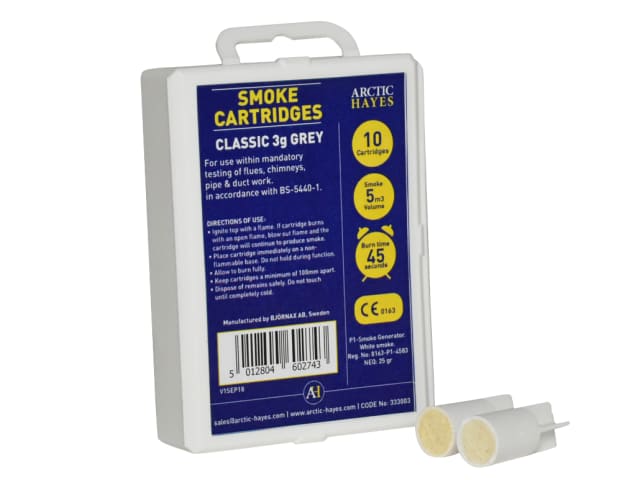Arctic Hayes 333003 Smoke Cartridges Classic 3g Grey (Pack 10)