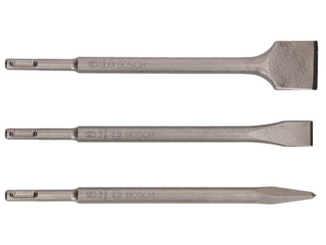 Bosch 2607019457 SDS plus Chisel Set 3 Pieces