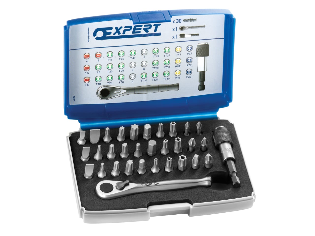 Expert E131702 E131702 1/4in Bit Set, 32 Piece - BRIE131702B - main image