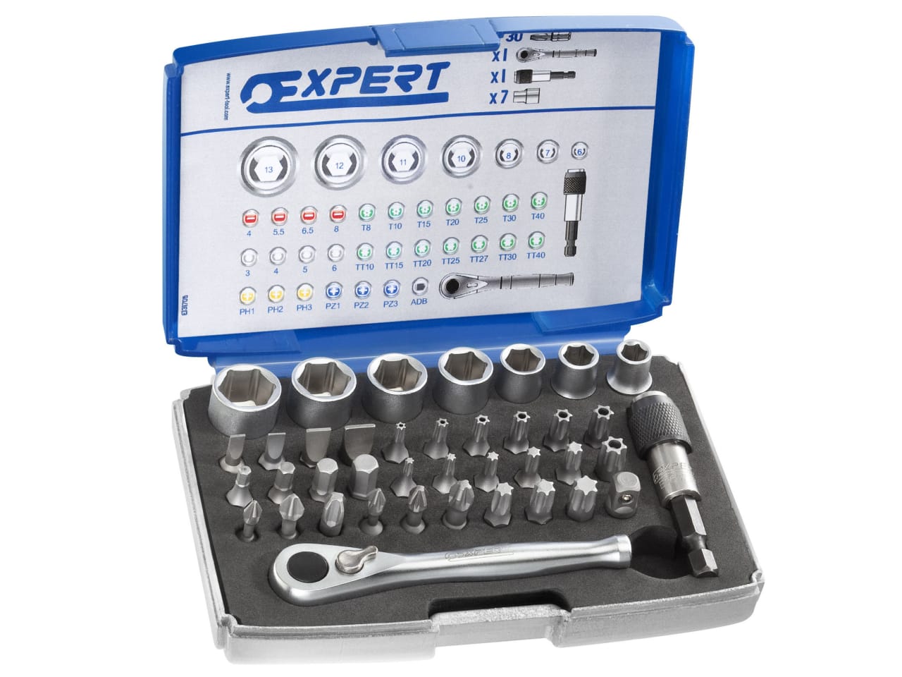 Expert E131705 E131705 1/4in Bit Set, 39 Piece - BRIE131705B - main image