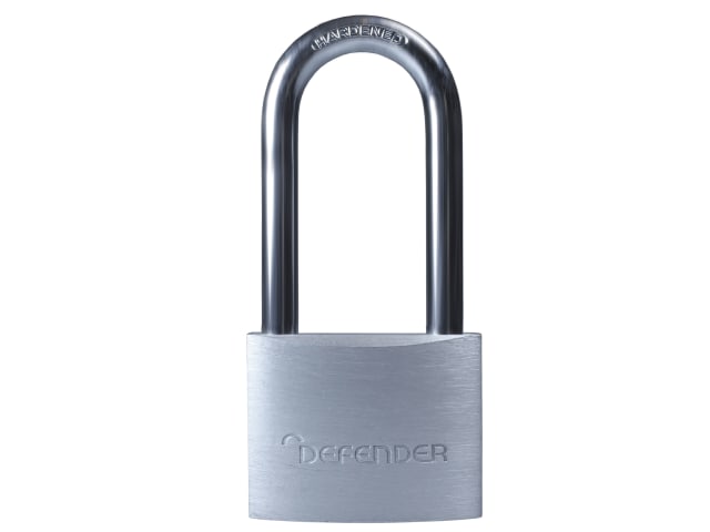 DEFENDER DFAL4/2.5 Padlock Long Shackle Aluminium 40mm