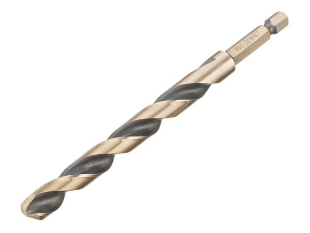 DeWalt DT20616-QZ BLACK&GOLD Hex HSS-G Drill Bit 10.0mm
