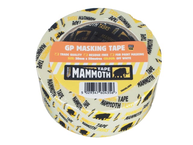 Everbuild Sika 487014 Mammoth Retail Masking Tape 75mm x 50m