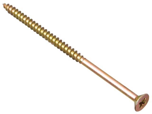 ForgeFix MPS6150Y Multi-Purpose Pozi Compatible Screw CSK ST ZYP 6.0 x 150mm Box 100