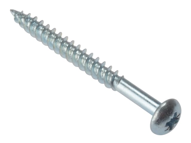 ForgeFix RH210ZP General Purpose Pozi Compatible Screw Round Head TT ZP 2in x 10 Box 200