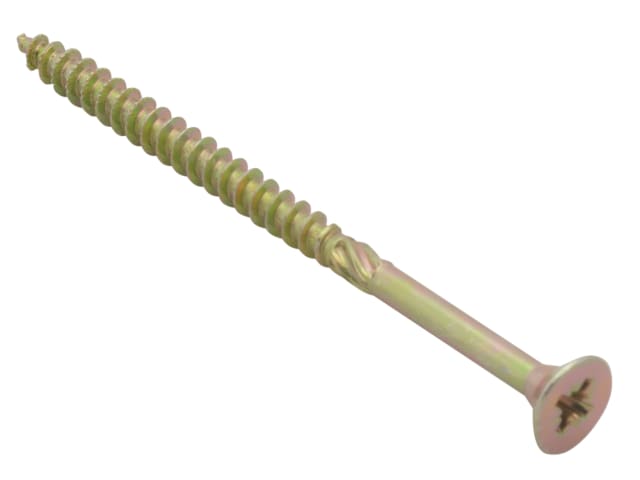 ForgeFix SPE4580Y Spectre PZ Compatible Wood Screw CSK ZYP 4.5 x 80mm Box 100