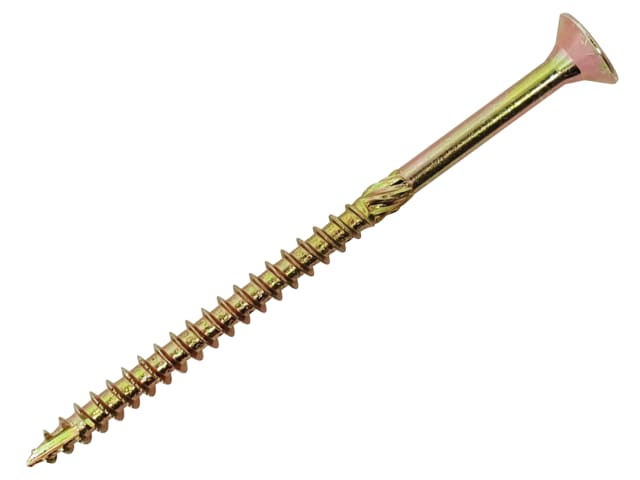 ForgeFix SPE6130Y Spectre PZ Compatible Wood Screw CSK ZYP 6.0 x 130mm Box 100