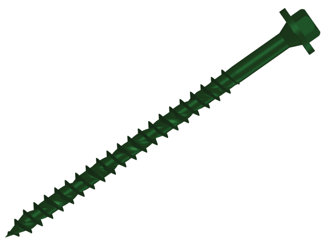 ForgeFix FFTF765 Hexagonal/TORX Compatible Timber T30 Screws Green 7x65mm Tub 50