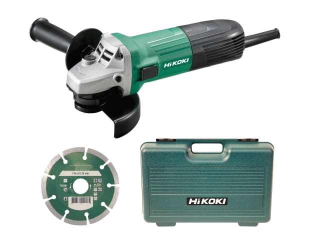 HiKOKI G12STXJ7Z G12STX/J7 Angle Grinder Diamond Blade & Case 115mm 600W 240V
