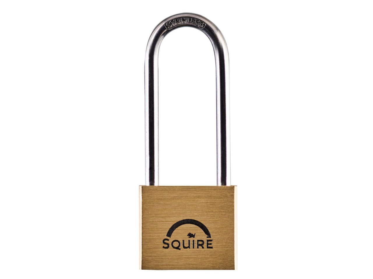 Squire LN4S25 LN4S/2.5 Lion Marine Padlock Long Shackle 40mm - HSQLN4S25 - main image