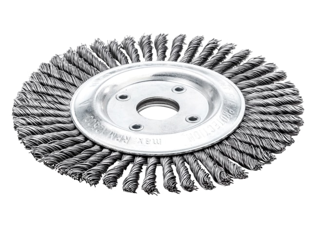 Lessmann 473.201.40 Pipeline Brush 40 Knots 125 x 22.2mm Bore Steel Wire