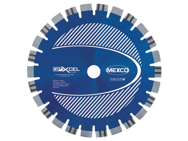 MEXCO GPXCEL23022 XCEL GRADE Concrete Diamond Blade 230 x 22mm