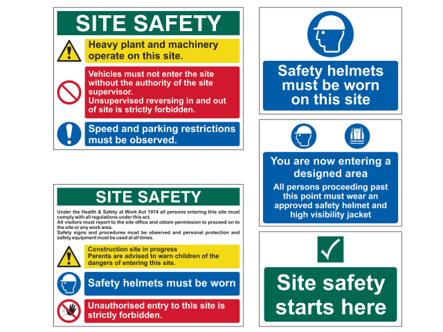 Scan 13974 PVC Construction Site Pack (5 signs)