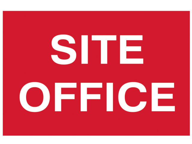 Scan 4252 Site Office - PVC Sign 600 x 400mm