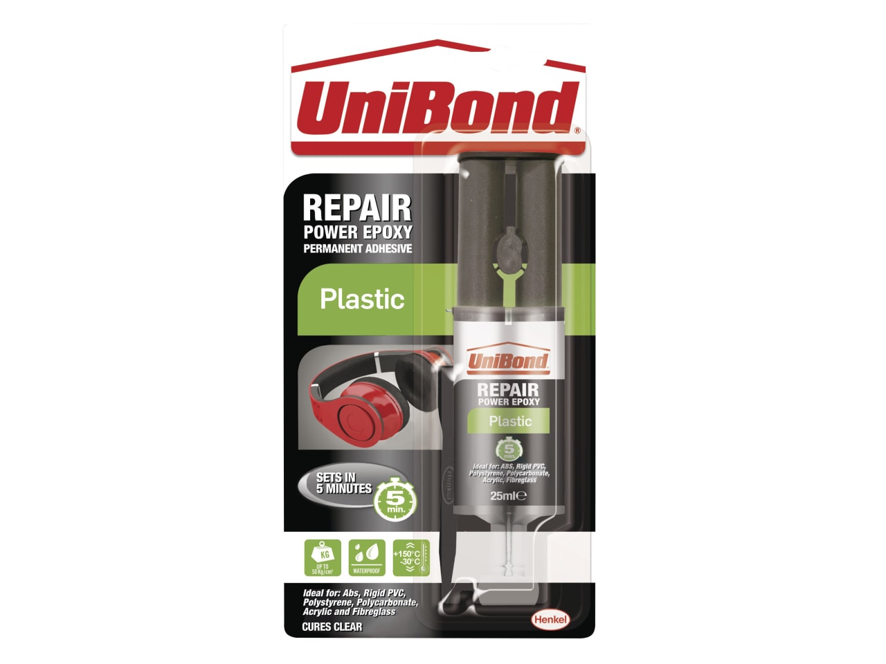 UniBond 2675475 Repair Power Epoxy Plastic 25ml - UNI1381190 - main image