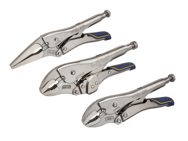Irwin Vise-Grip T76KBT Fast Release Locking Pliers Set of 3 7R 9LN & 10WR