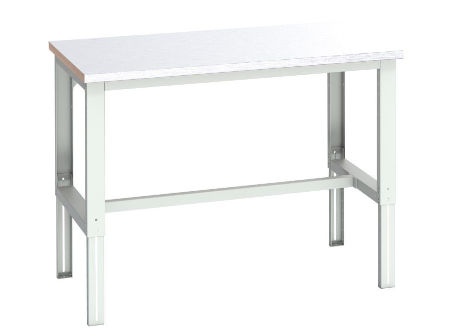 Bott 41004163.16V Cubio Adjustable Bench, Steel Clad Top 1500 x 900mm