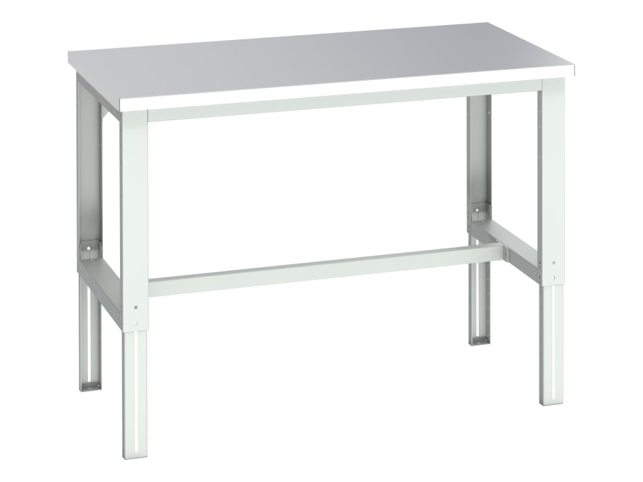 Bott 41004164.16V Cubio Adjustable Bench, Stainless Steel Clad Top 1500 x 900mm