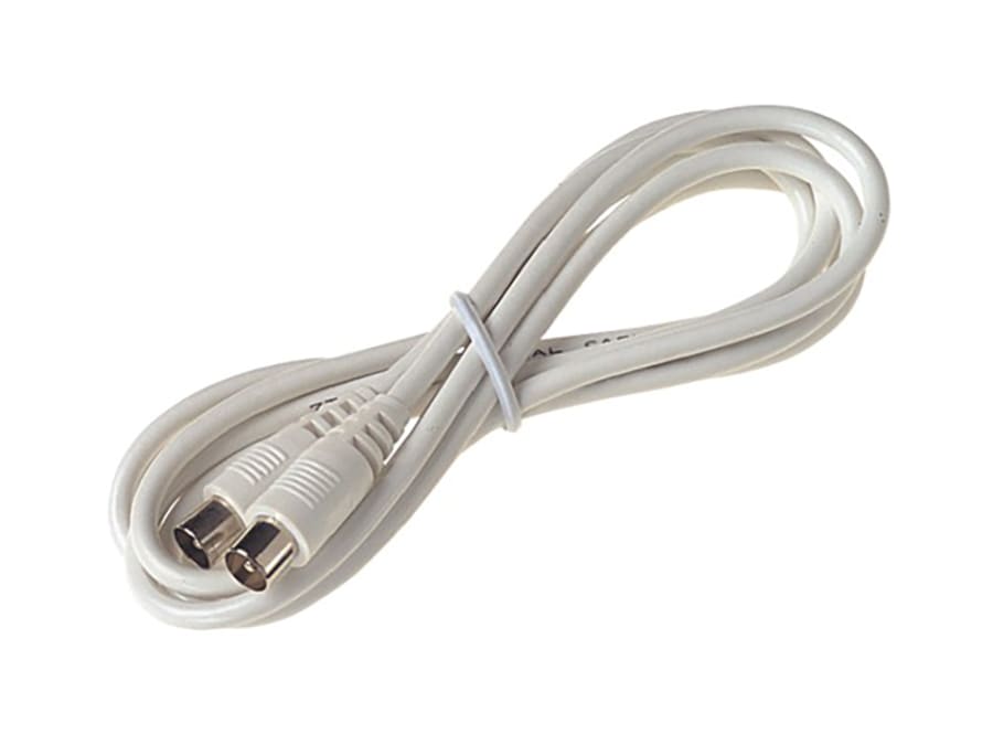 Dencon 7075 Coax Lead 2m White 7075