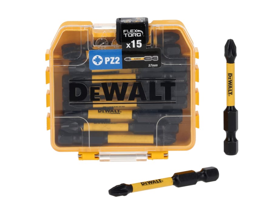 DEWALT Power Tools DT70914T-QZ DT70914T FlexTORQ Bits PZ2 x 57mm (Tic Tac of 15)