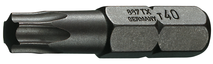 Gedore 6542720 687 TX T27 S-010 Screwdriver bit 1/4", value pack 10 pieces, inside TX T27