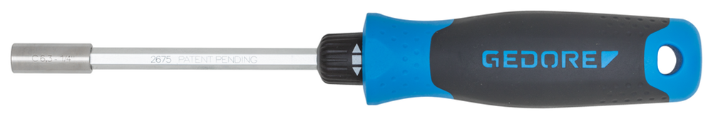 Gedore 3031918 2675 Ratchet screwdriver SilentGEAR 1/4"