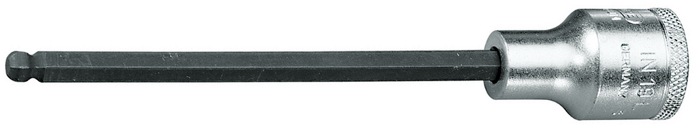 Gedore 6166800 IN 19 LK 10-140 Screwdriver bit socket socket 1/2" 140 mm hexagon socket 10 mm
