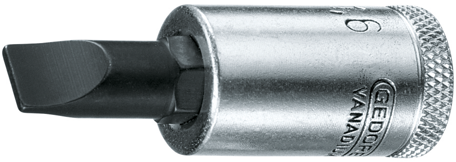 Gedore 1640909 IS 30 12X2 Screwdriver bit socket 3/8" slot 12x2 mm