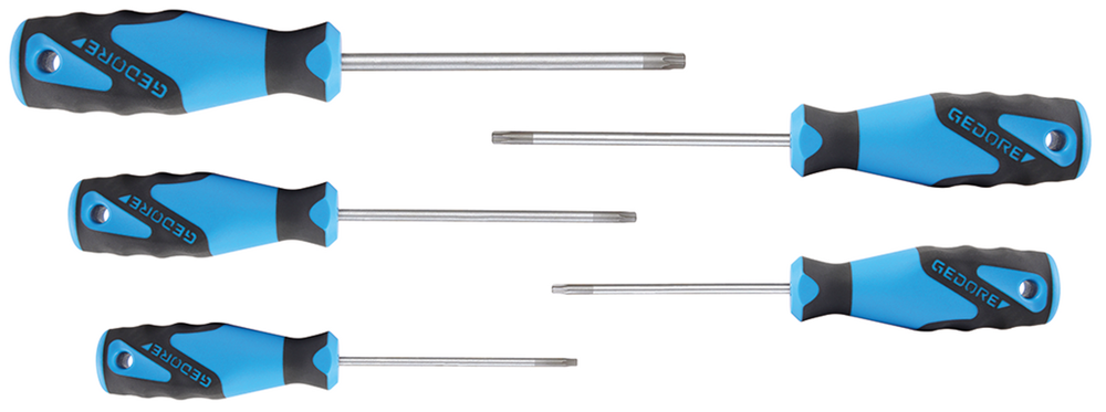 Gedore 1482327 2163 TX-05 3C-Screwdriver set 5 pieces TX T10-T30