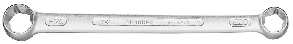 Gedore 6059990 TX 4 E10XE12 double ring spanner external TX E10xE12