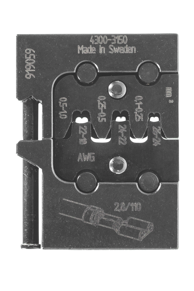 Gedore 1830635 8140-09 Module insert for flat receptacles 2.8