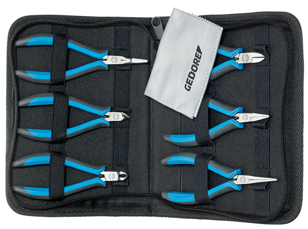 Gedore 1955551 S 8305 ESD Electronic pliers set, 6 pieces