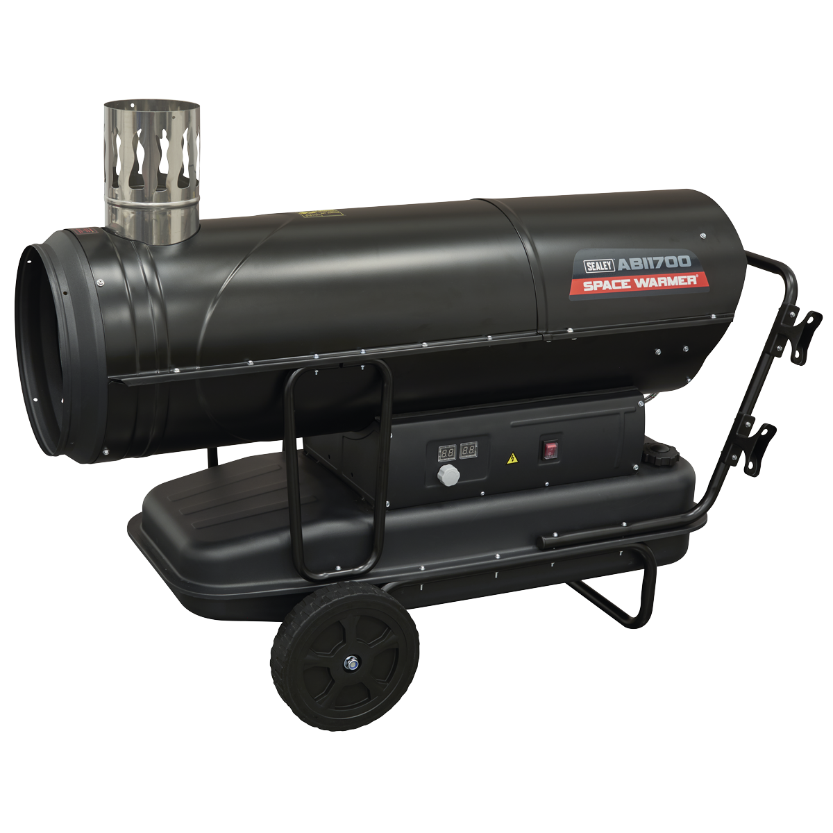 Sealey ABI1700 Space Warmer Indirect Kerosene/Diesel Heater with Wheels 170,000Btu/hr