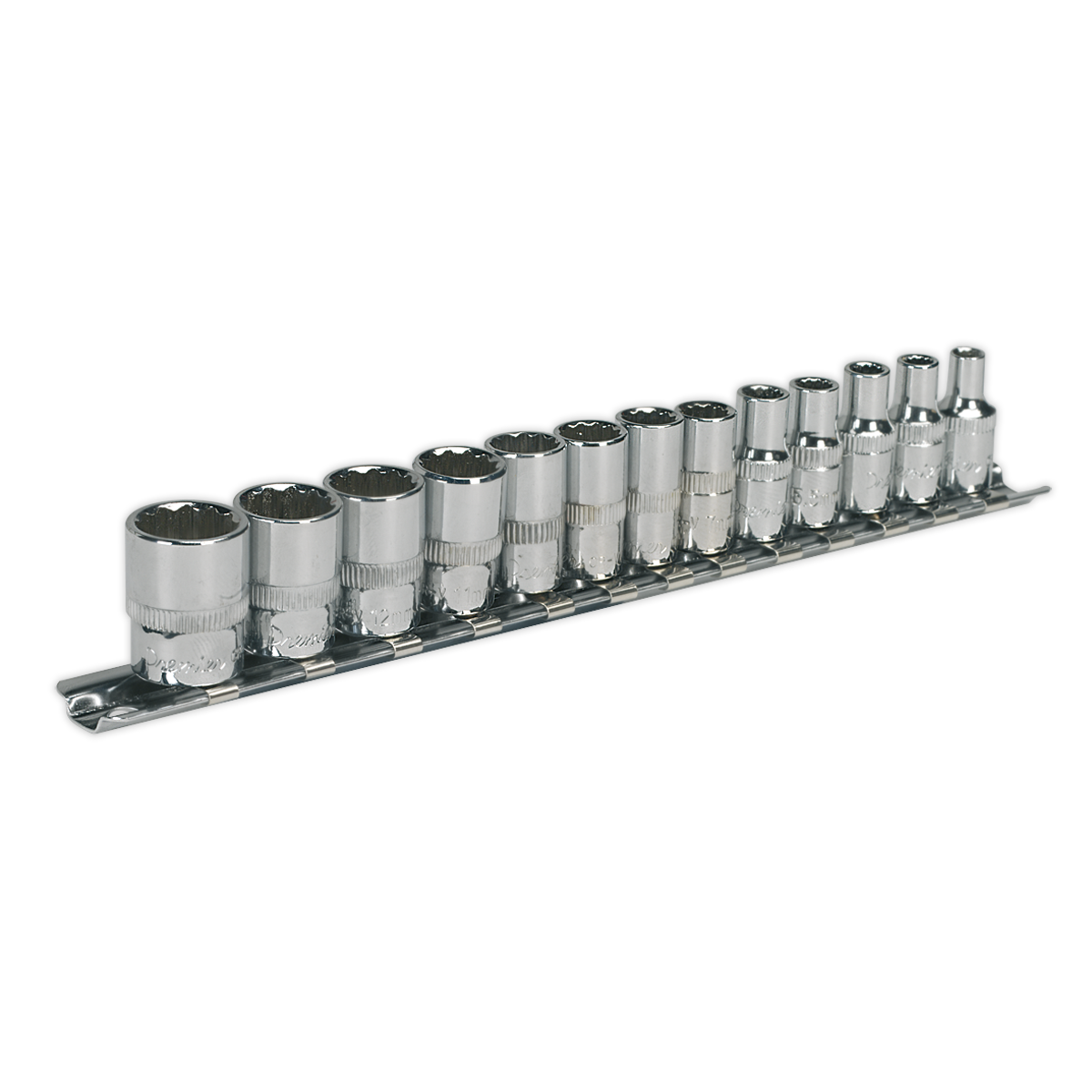 Sealey AK2680 Premier Socket Set 1/4"Sq Drive 12-point 13pc