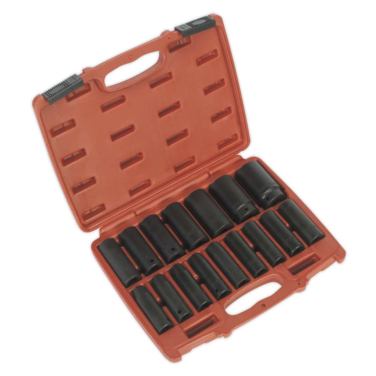 Sealey AK5816M Premier Deep Impact Socket Set 1/2"Sq Drive 16pc