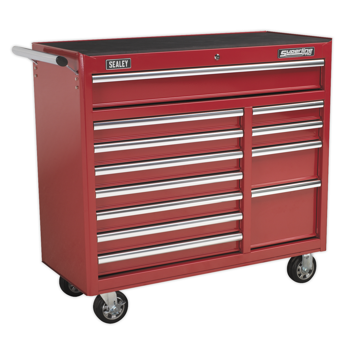 Superline Pro AP41120 Heavy-Duty Rollcab 12 Drawer - Red
