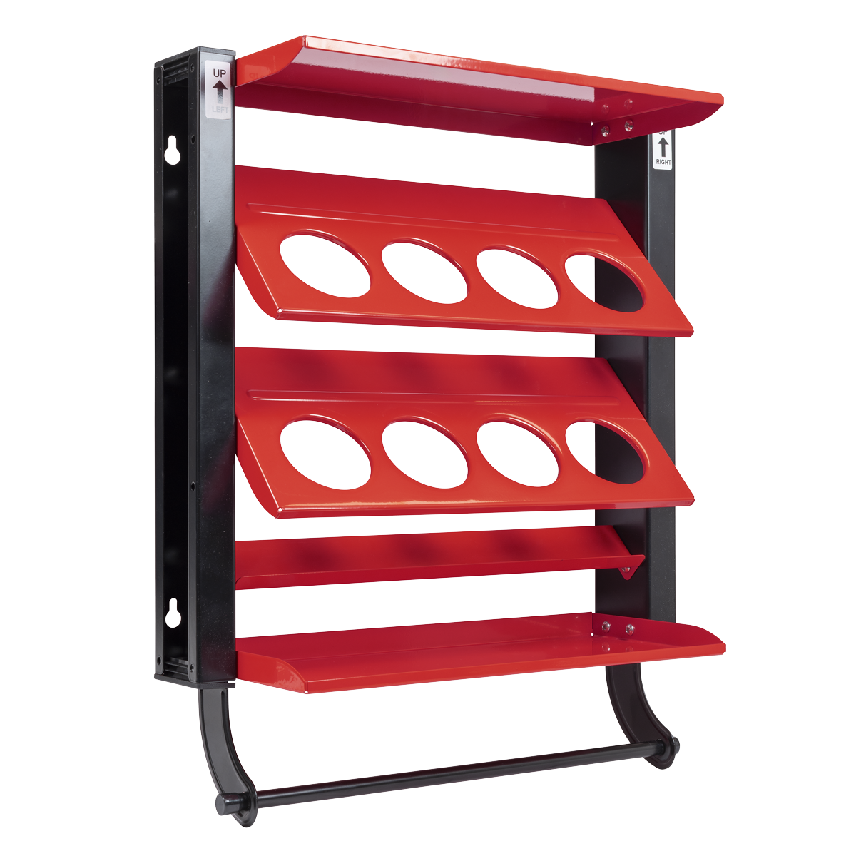 Sealey APSCR8 Spray Can Storage Rack with 8 Can Holders