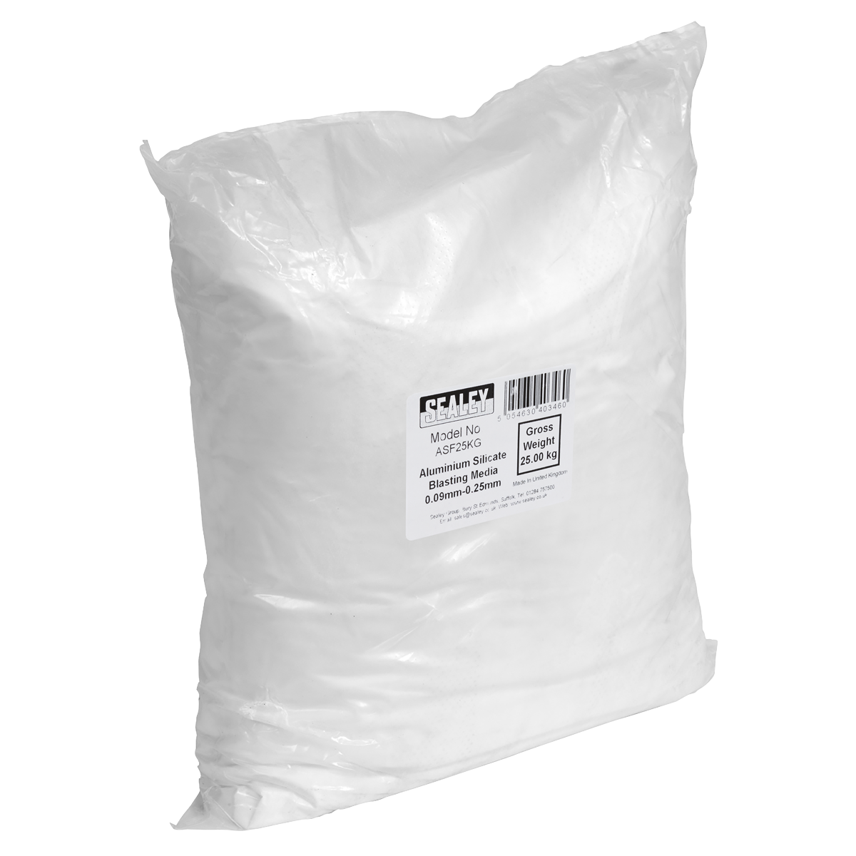 Sealey ASF25KG Aluminium Silicate Blasting Media 0.09mm-0.25mm