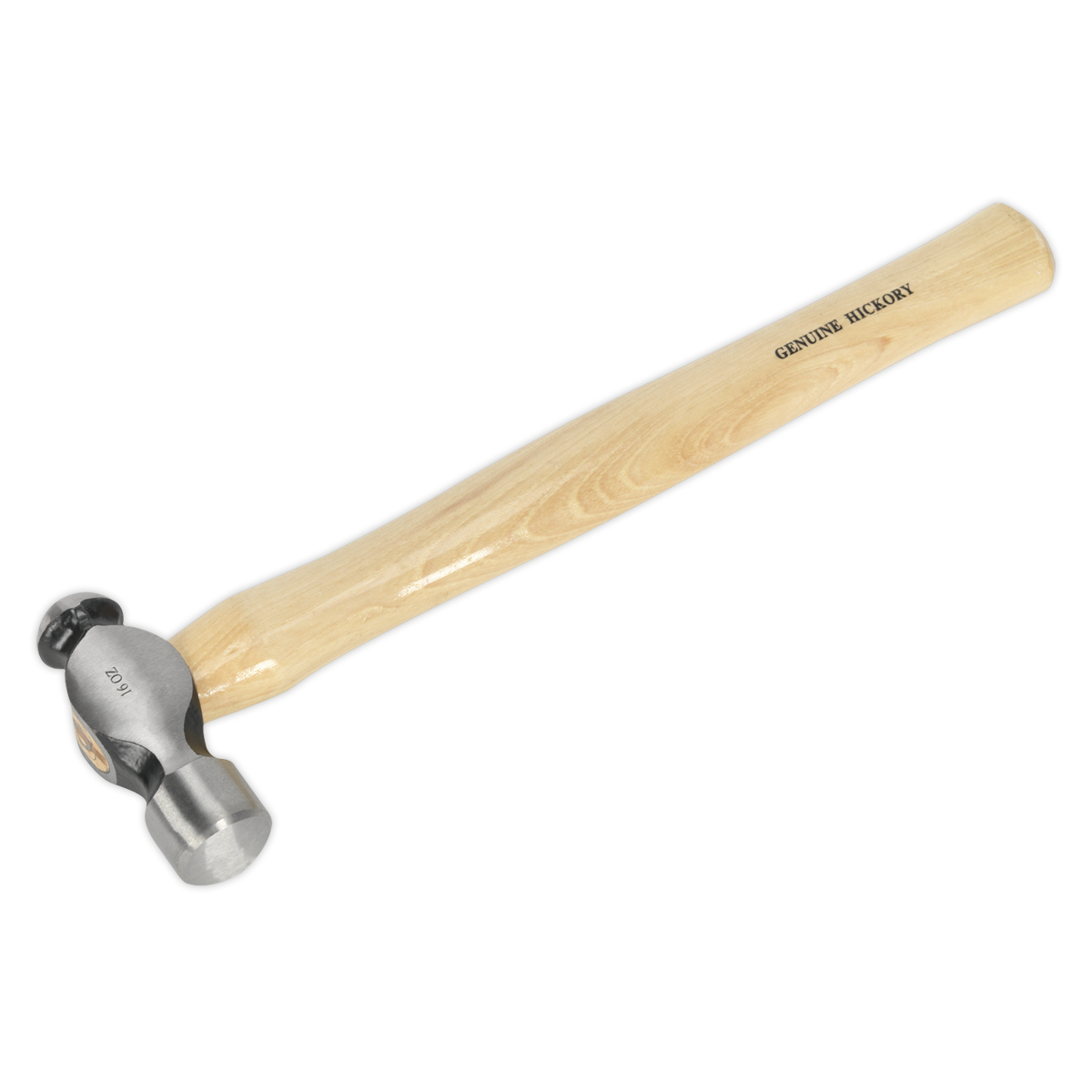 Sealey BPH16 Premier Ball Pein Hammer with Hickory Shaft 1lb
