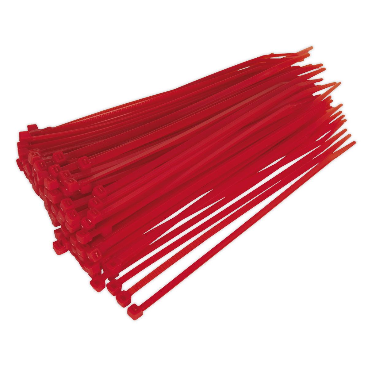 Sealey CT20048P100R Cable Tie 200 x 4.4mm, Red - Pack of 100
