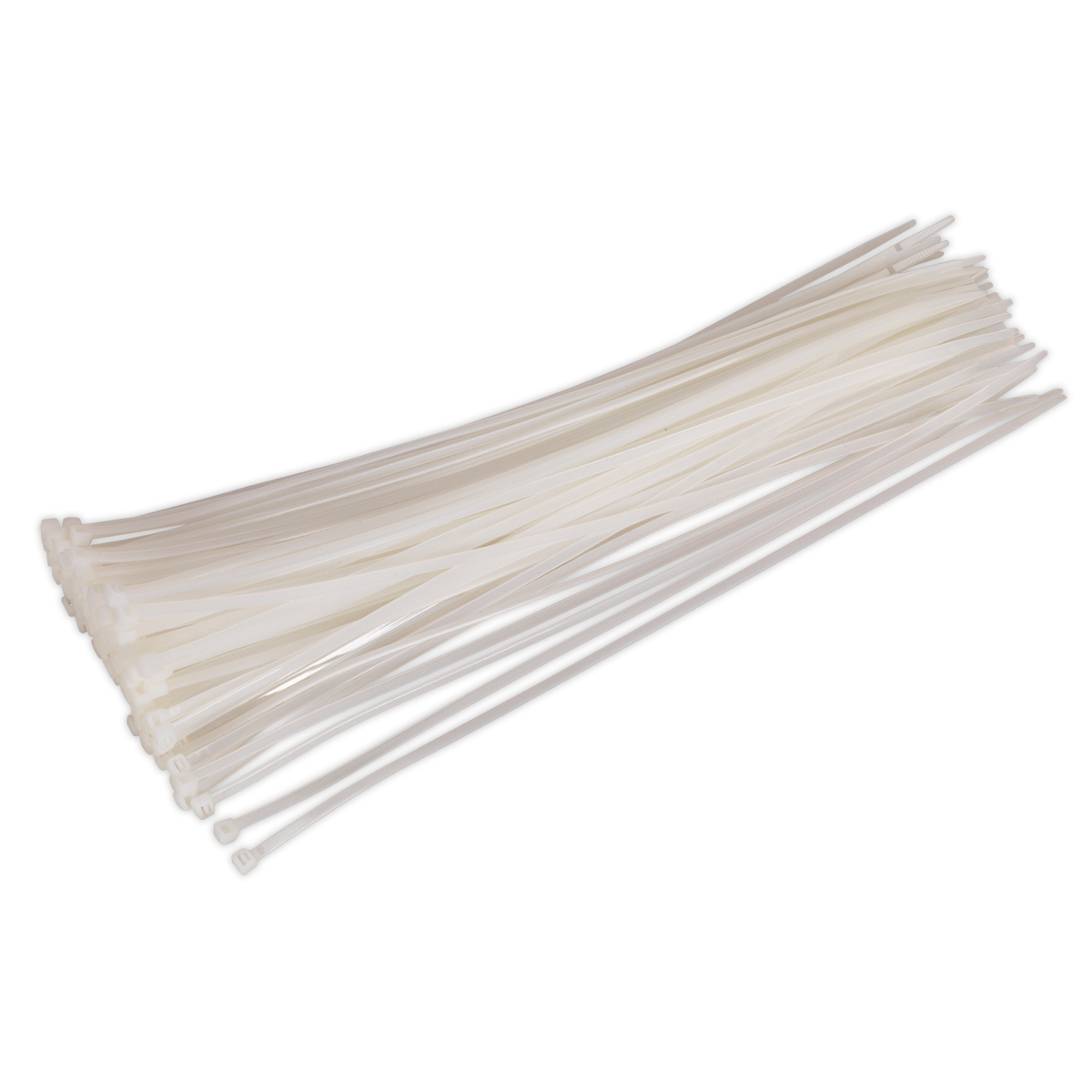 Sealey CT38048P100W Cable Tie 380 x 4.8mm, White - Pack of 100