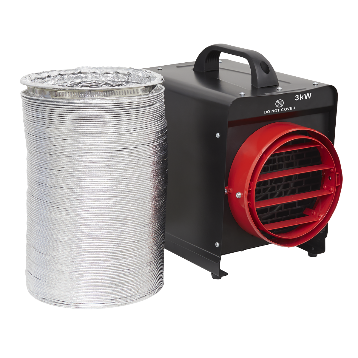 Sealey DEH3001 Industrial Fan Heater with Ducting 3kW/230V
