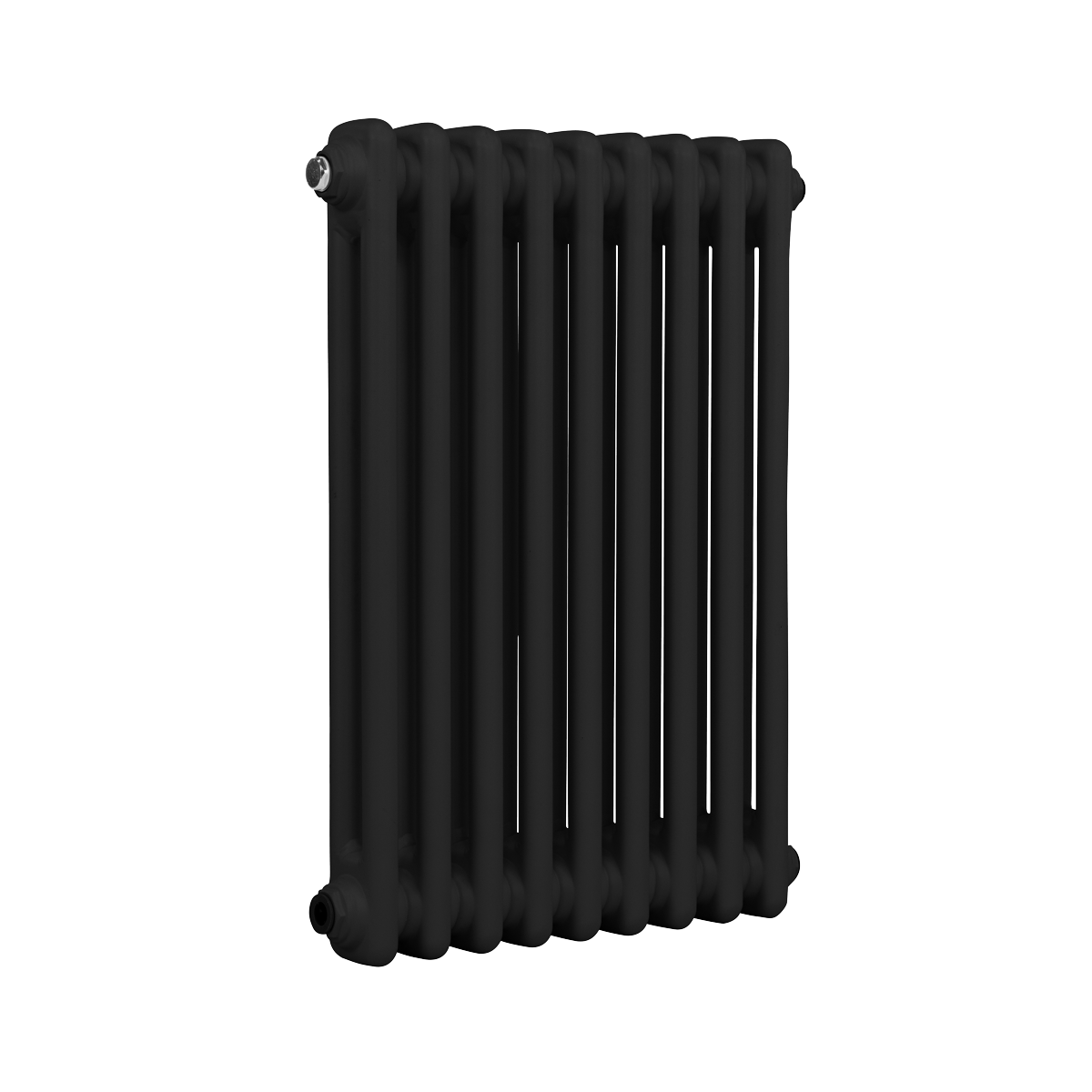 Baridi DH361 Horizontal Traditional 2 Column Radiator 600 x 427mm - Black