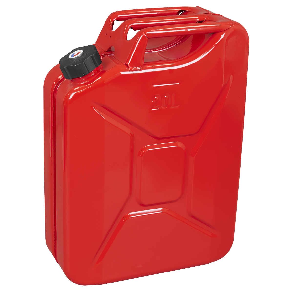 Sealey JC20SCR Screw Cap Metal Jerry Can 20L - Red